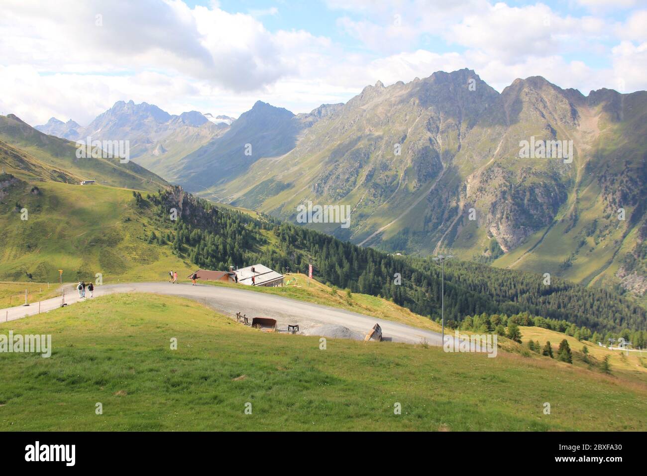 Le Alpi Silvretta in Austria Foto Stock