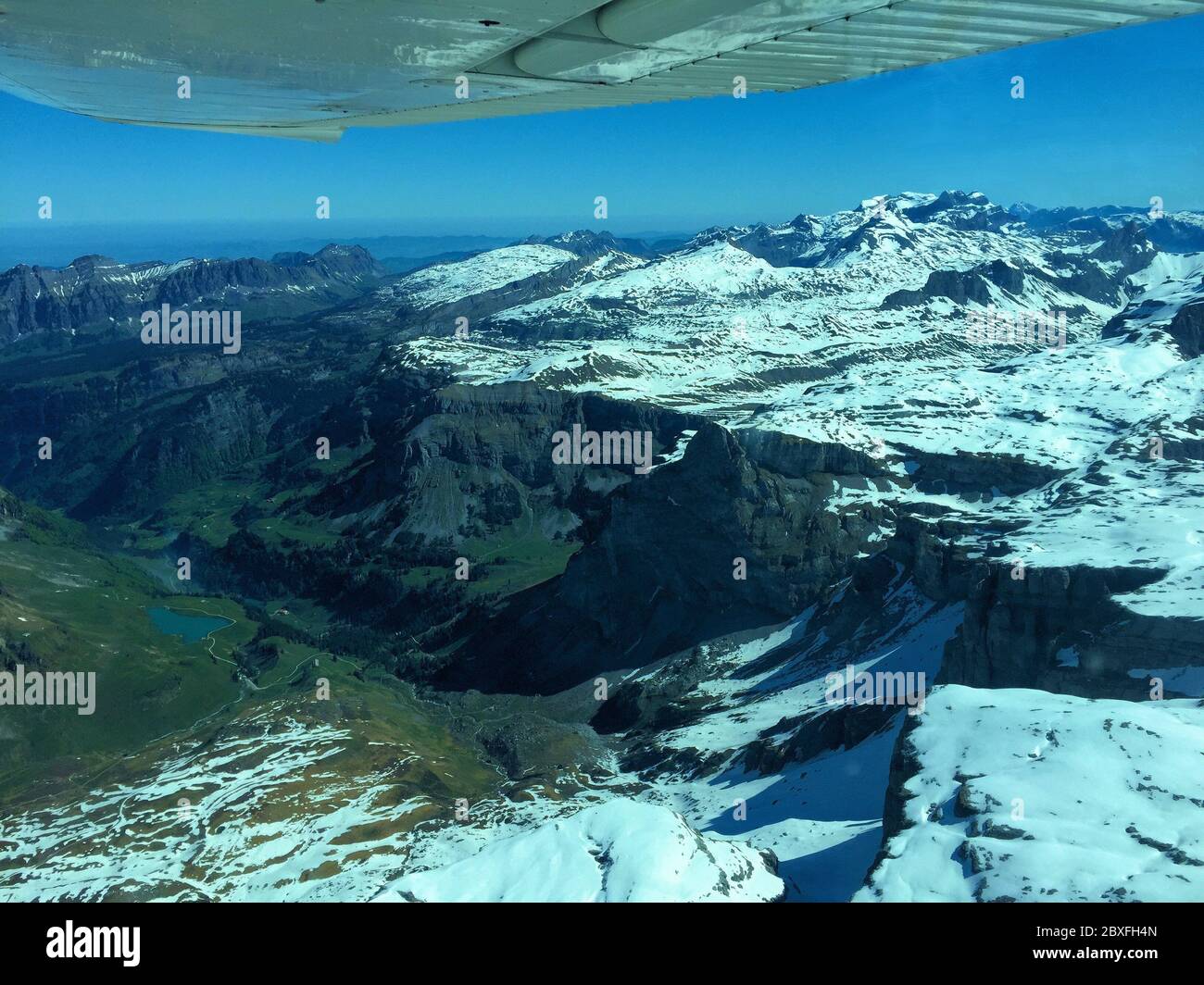 Cime innevate in Svizzera Foto Stock