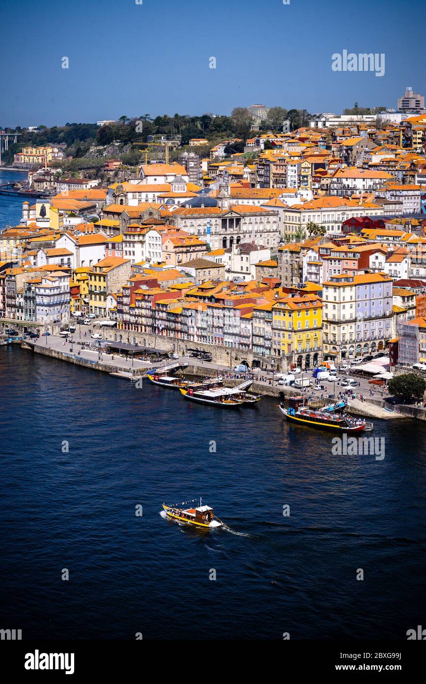 Vista sulla città di Porto, Portogallo Foto Stock