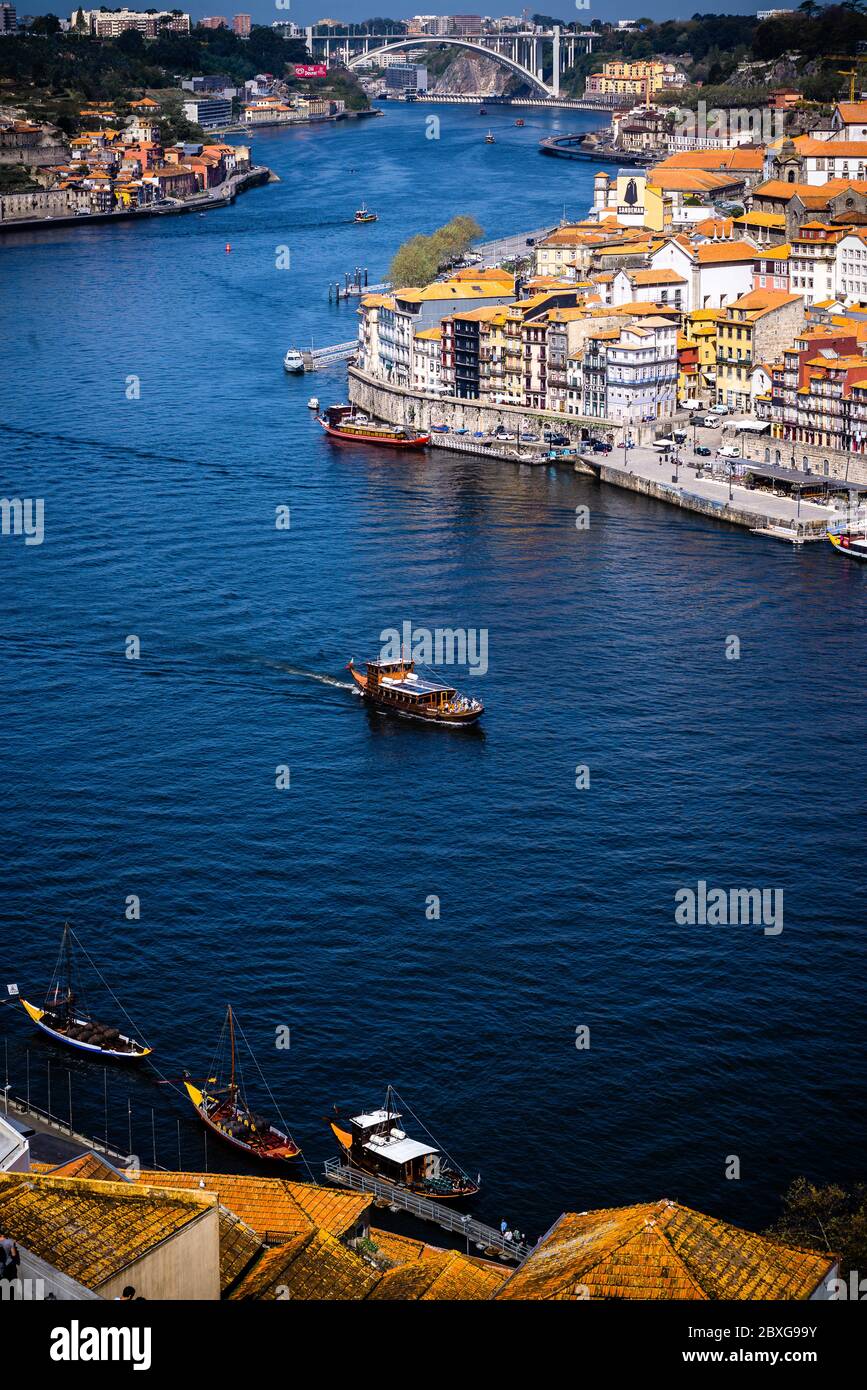 Vista sulla città di Porto, Portogallo Foto Stock