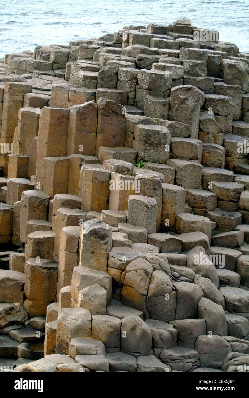 Giant's Causeway, Irlanda del Nord, Nordirland, Europa, Észak-Írország, patrimonio dell'umanità dell'UNESCO Foto Stock