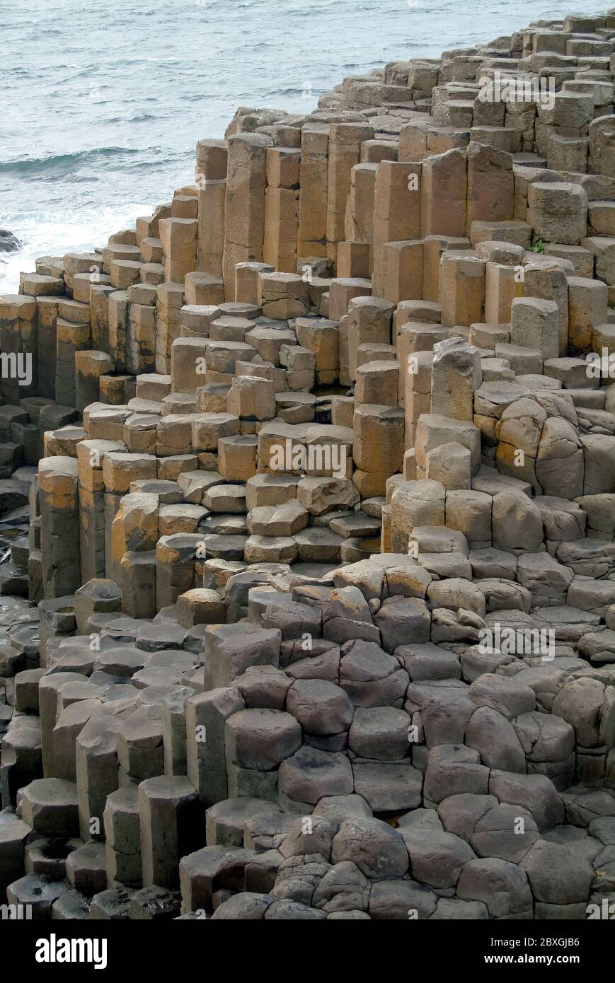 Giant's Causeway, Irlanda del Nord, Nordirland, Europa, Észak-Írország, patrimonio dell'umanità dell'UNESCO Foto Stock