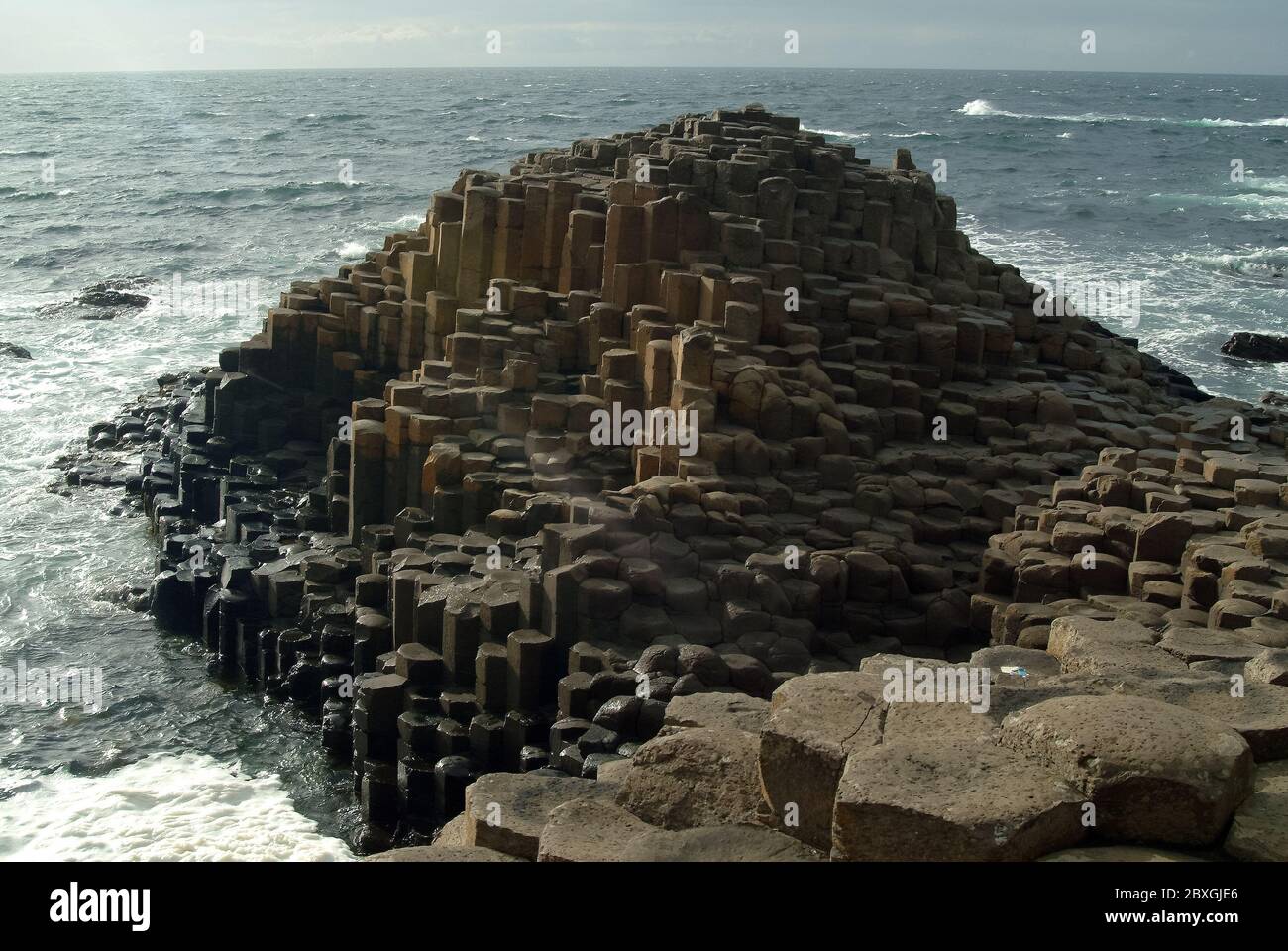 Giant's Causeway, Irlanda del Nord, Nordirland, Europa, Észak-Írország, patrimonio dell'umanità dell'UNESCO Foto Stock