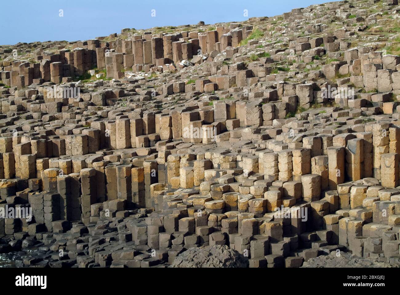 Giant's Causeway, Irlanda del Nord, Nordirland, Europa, Észak-Írország, patrimonio dell'umanità dell'UNESCO Foto Stock