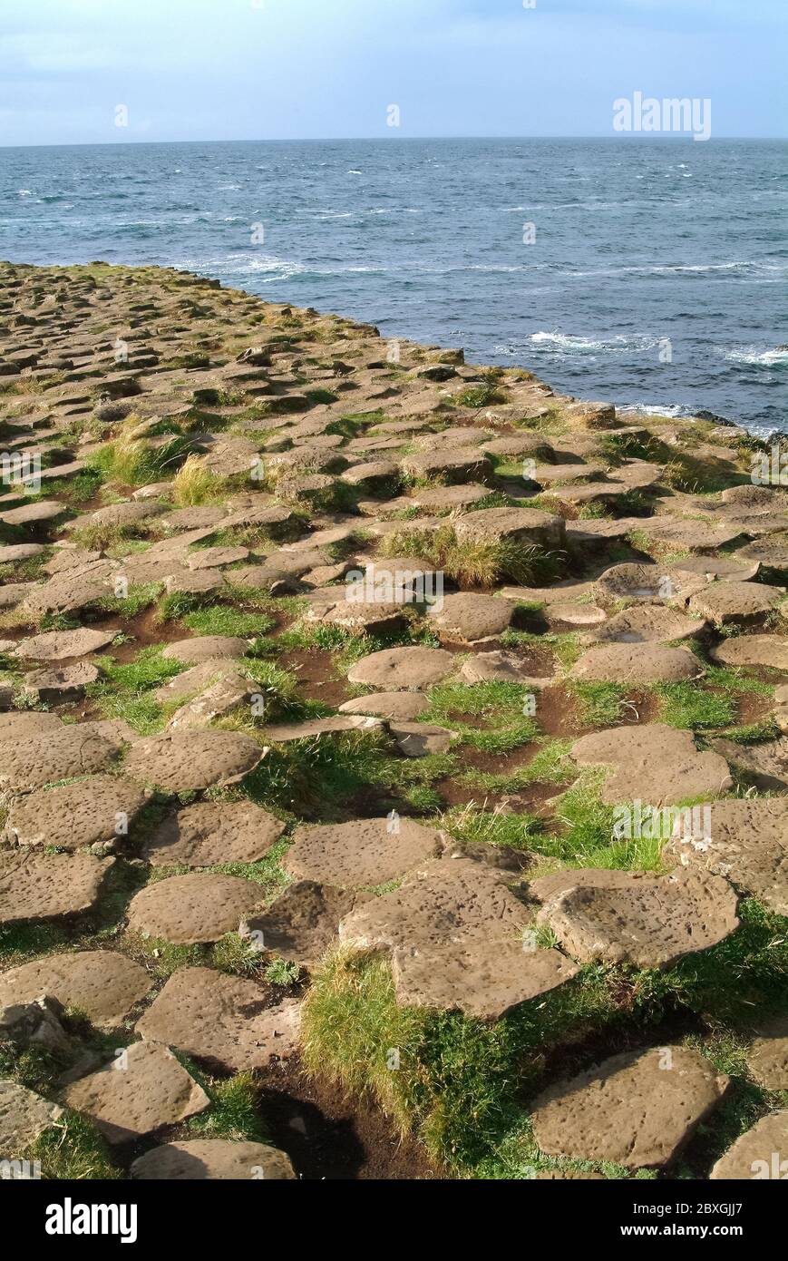 Giant's Causeway, Irlanda del Nord, Nordirland, Europa, Észak-Írország, patrimonio dell'umanità dell'UNESCO Foto Stock