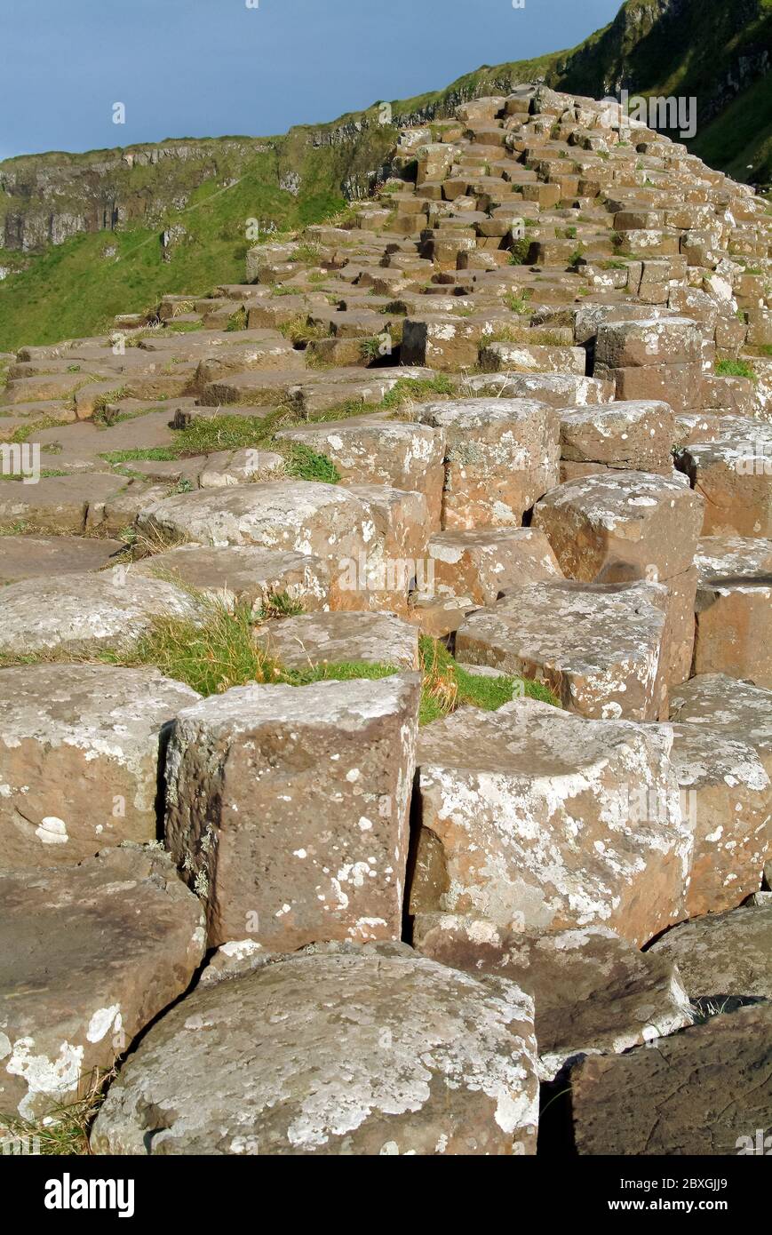 Giant's Causeway, Irlanda del Nord, Nordirland, Europa, Észak-Írország, patrimonio dell'umanità dell'UNESCO Foto Stock