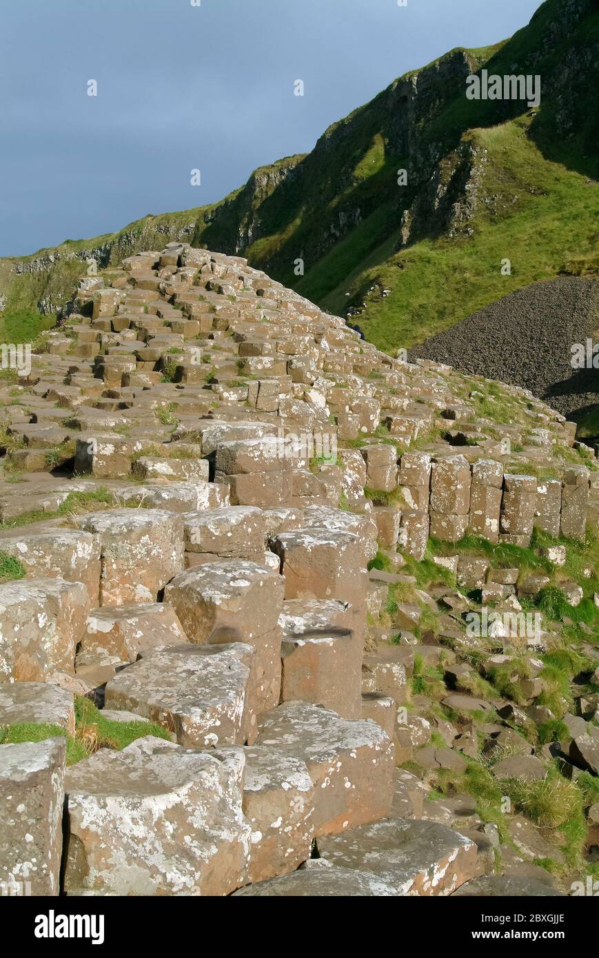 Giant's Causeway, Irlanda del Nord, Nordirland, Europa, Észak-Írország, patrimonio dell'umanità dell'UNESCO Foto Stock