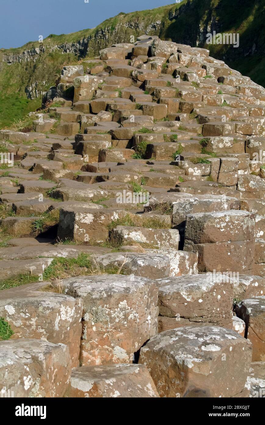 Giant's Causeway, Irlanda del Nord, Nordirland, Europa, Észak-Írország, patrimonio dell'umanità dell'UNESCO Foto Stock