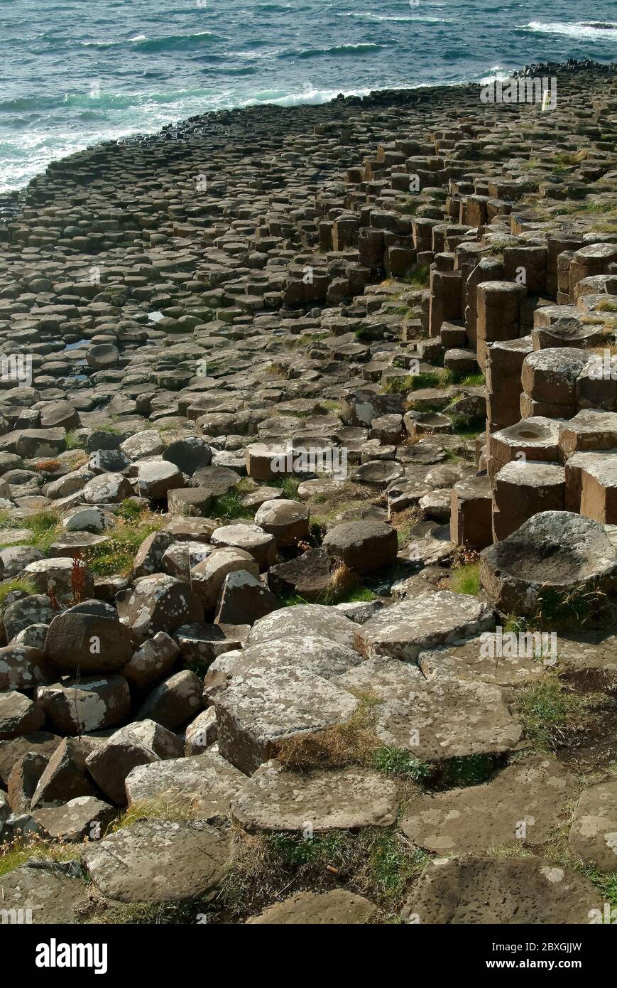 Giant's Causeway, Irlanda del Nord, Nordirland, Europa, Észak-Írország, patrimonio dell'umanità dell'UNESCO Foto Stock