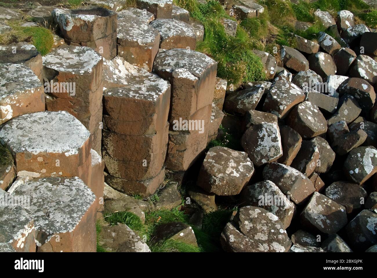 Giant's Causeway, Irlanda del Nord, Nordirland, Europa, Észak-Írország, patrimonio dell'umanità dell'UNESCO Foto Stock