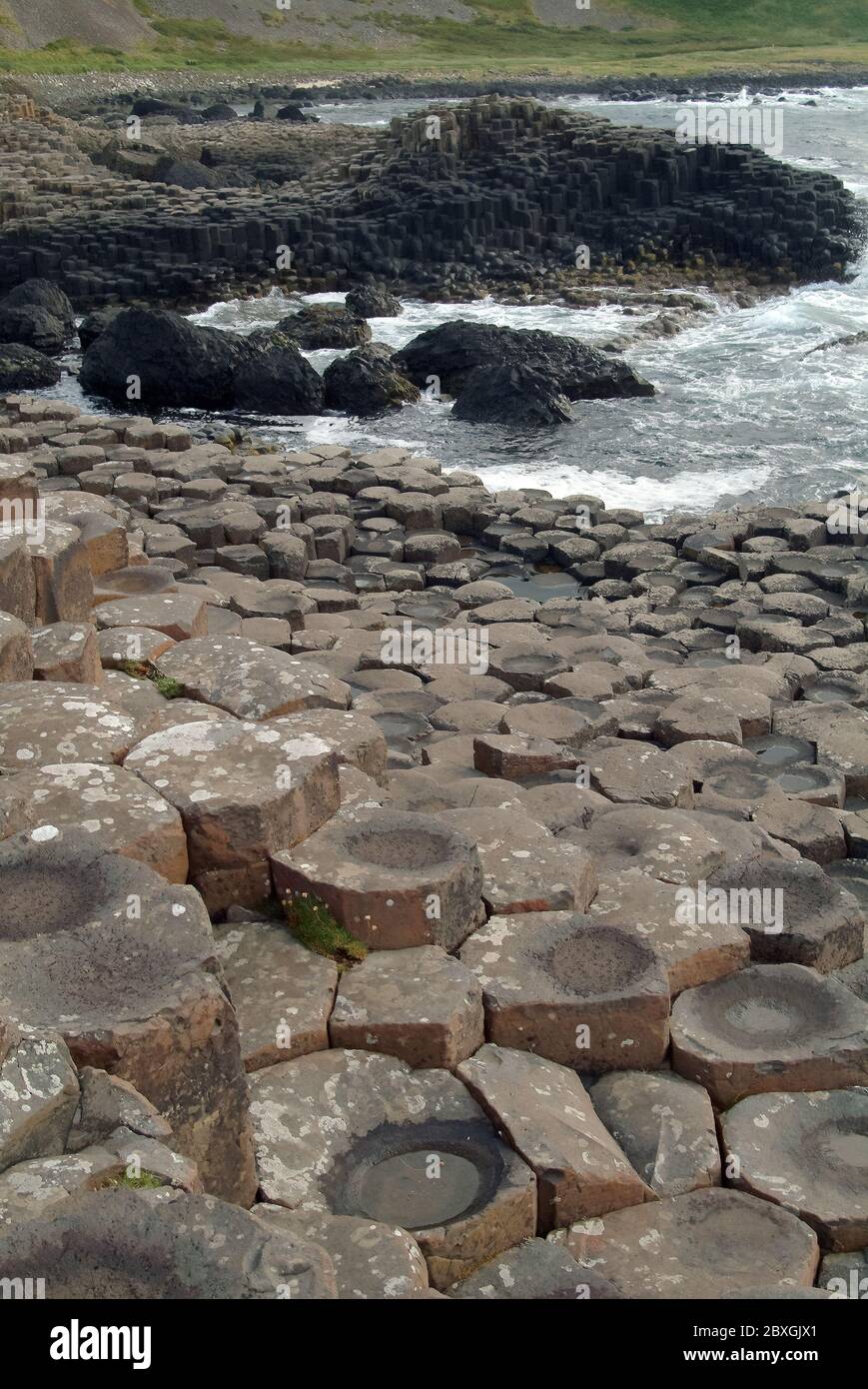 Giant's Causeway, Irlanda del Nord, Nordirland, Europa, Észak-Írország, patrimonio dell'umanità dell'UNESCO Foto Stock