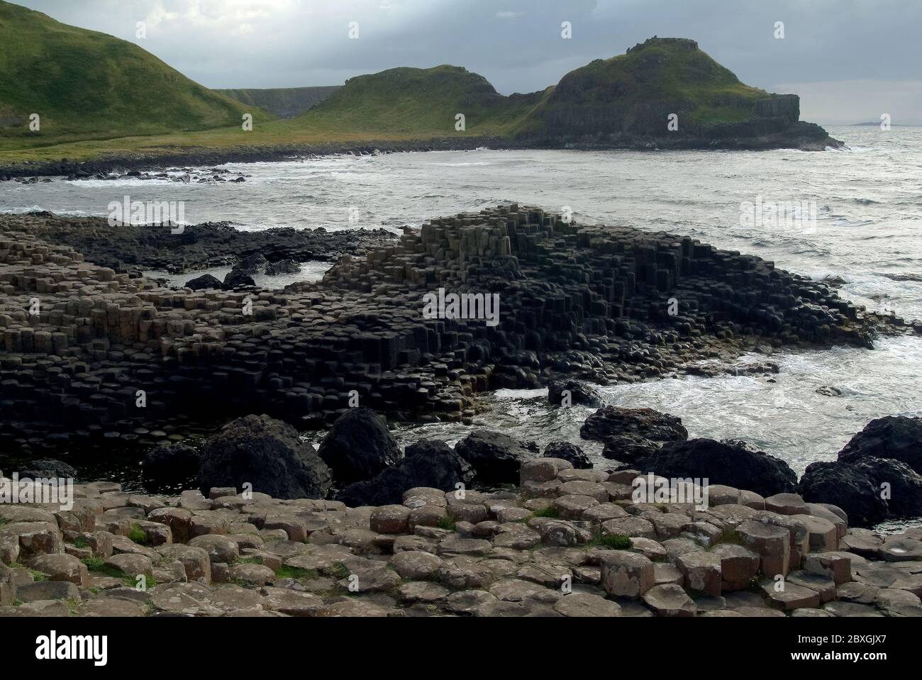 Giant's Causeway, Irlanda del Nord, Nordirland, Europa, Észak-Írország, patrimonio dell'umanità dell'UNESCO Foto Stock