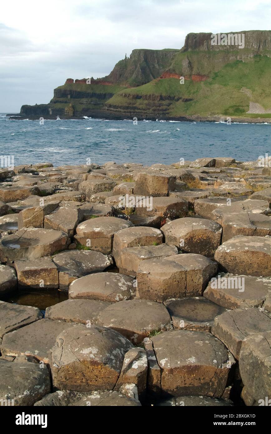 Giant's Causeway, Irlanda del Nord, Nordirland, Europa, Észak-Írország, patrimonio dell'umanità dell'UNESCO Foto Stock