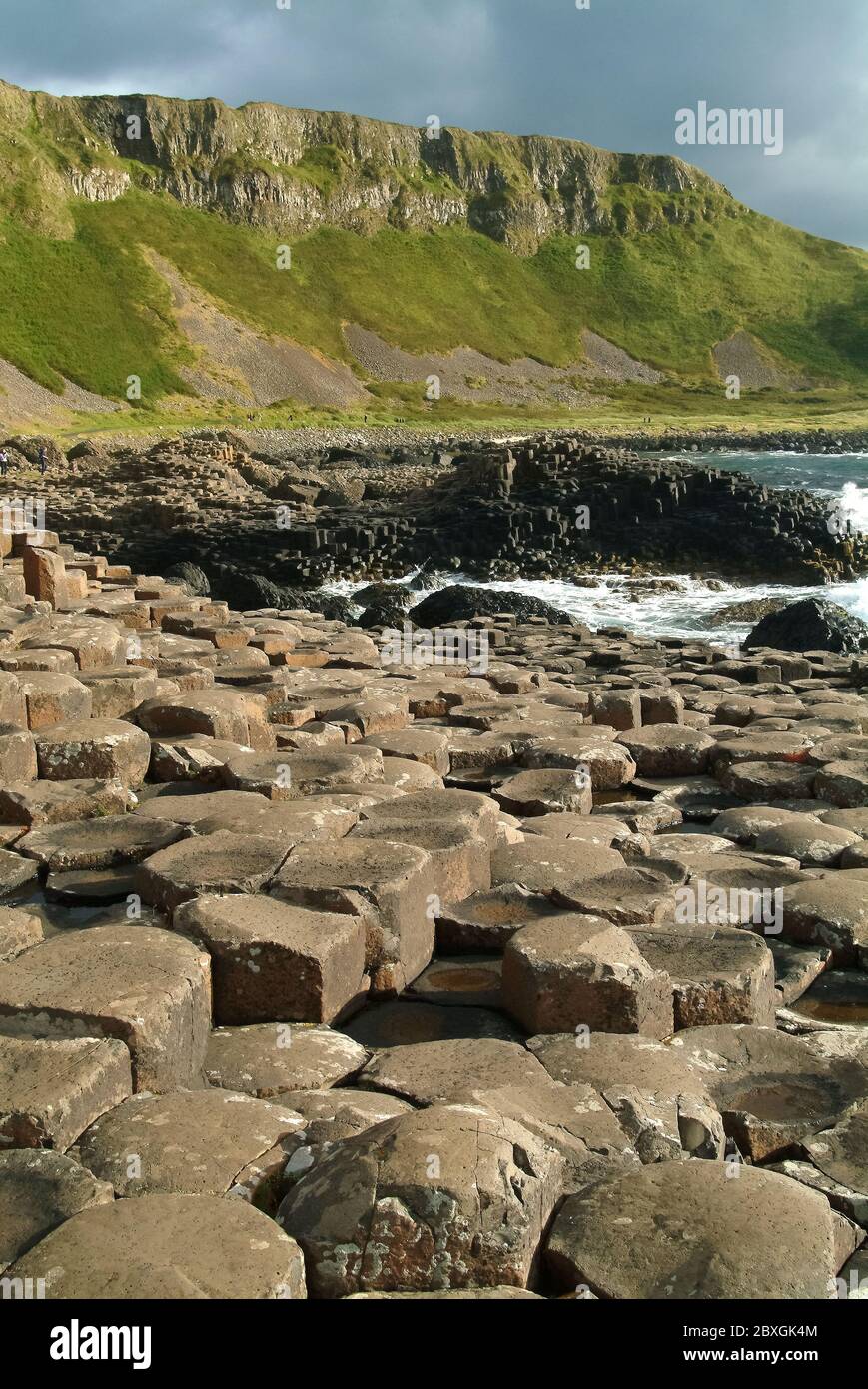 Giant's Causeway, Irlanda del Nord, Nordirland, Europa, Észak-Írország, patrimonio dell'umanità dell'UNESCO Foto Stock