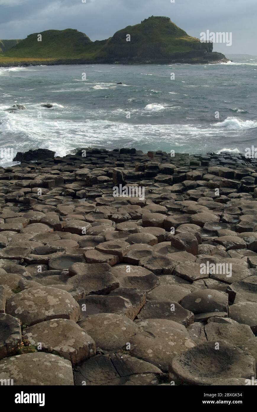 Giant's Causeway, Irlanda del Nord, Nordirland, Europa, Észak-Írország, patrimonio dell'umanità dell'UNESCO Foto Stock