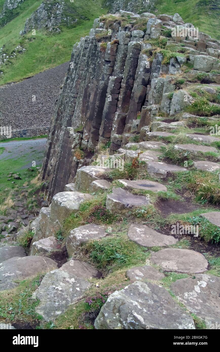 Giant's Causeway, Irlanda del Nord, Nordirland, Europa, Észak-Írország, patrimonio dell'umanità dell'UNESCO Foto Stock