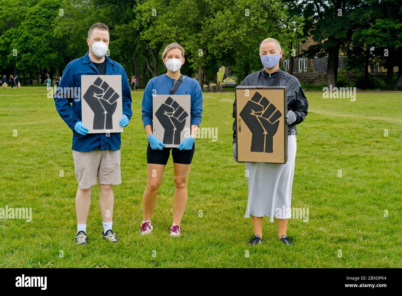 Black Lives Matter - Edimburgo Foto Stock