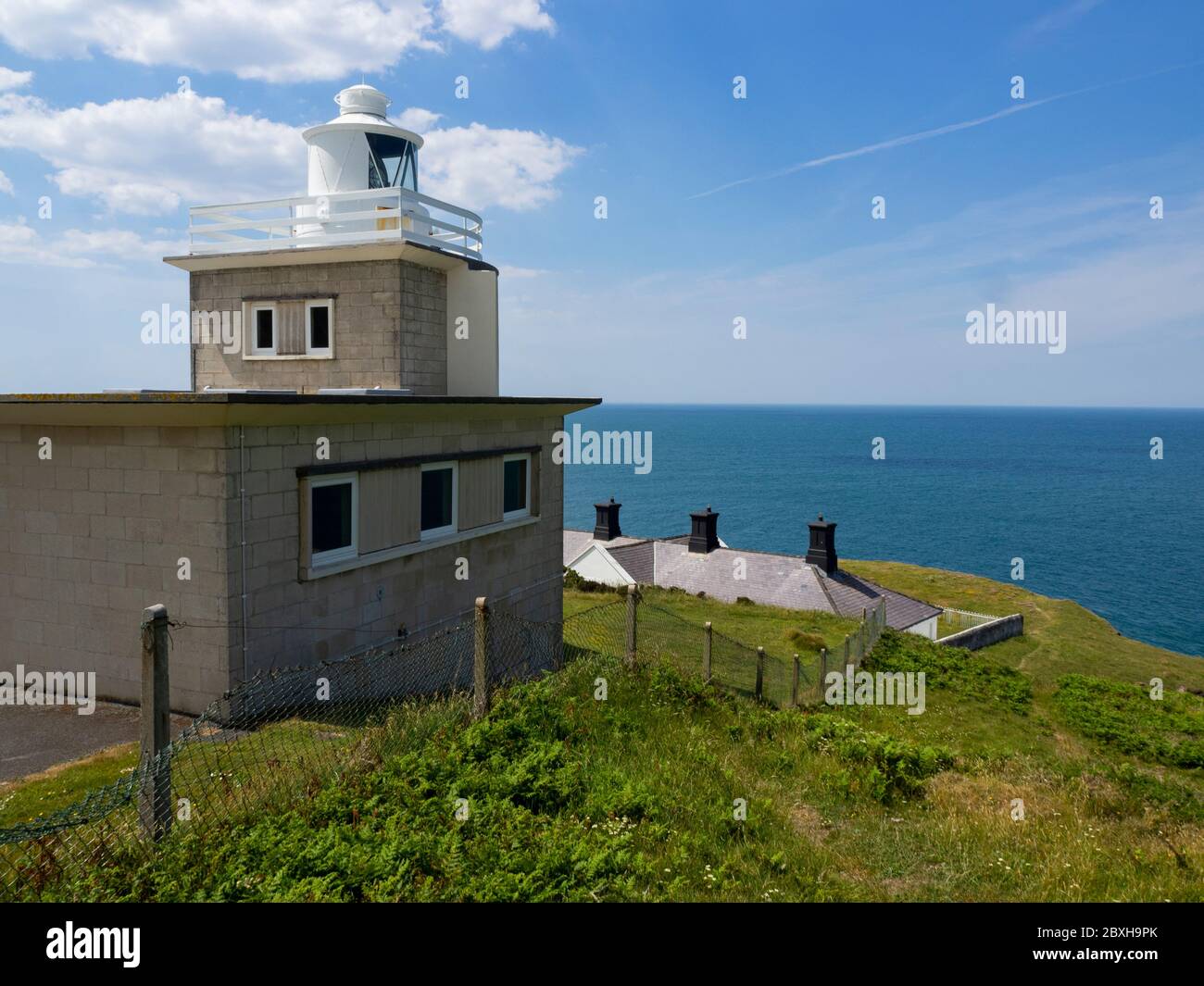 Bull Point lighthouse, Mortehoe, North Devon, Regno Unito Foto Stock