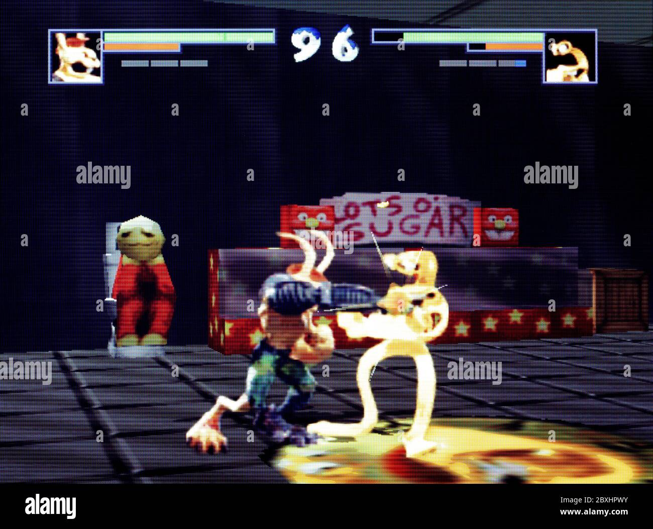 Clayfighter 63 1/3 - Nintendo 64 Videogame - solo per uso editoriale Foto Stock