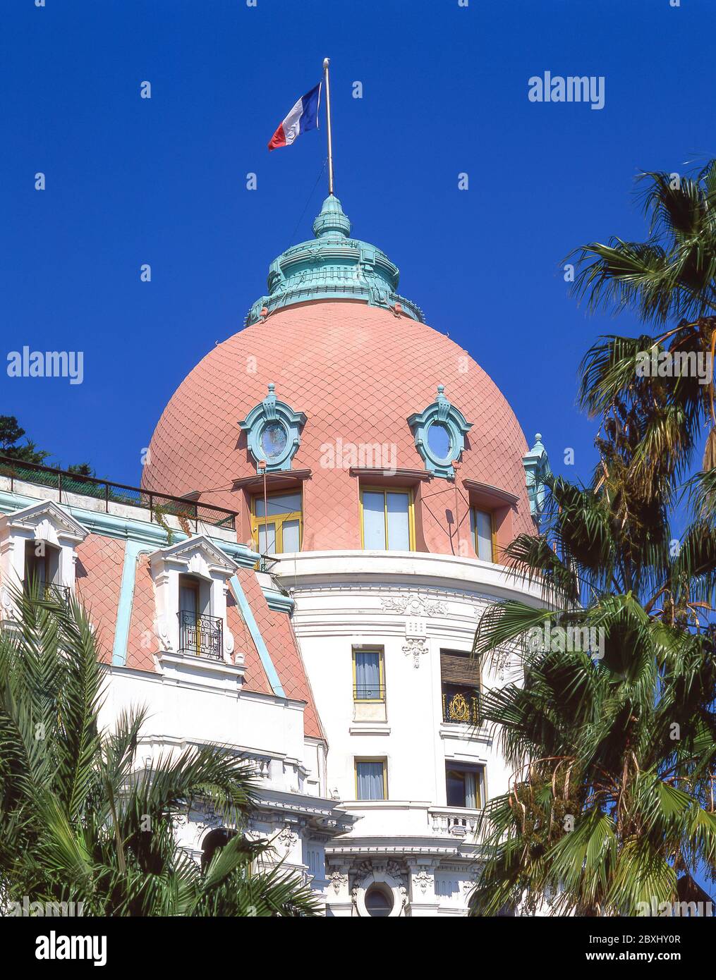 Le Negresco Hotel, Promenade des Anglais, Nizza Côte d'Azur, Alpes-Maritimes, Provence-Alpes-Côte d'Azur, in Francia Foto Stock