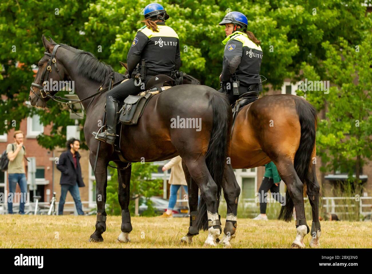 7 giugno 2020 Maastricht, Paesi Bassi il 7 giugno 2020, a Maastricht, Paesi Bassi, si riuniscono per una protesta contro il razzismo Foto Stock