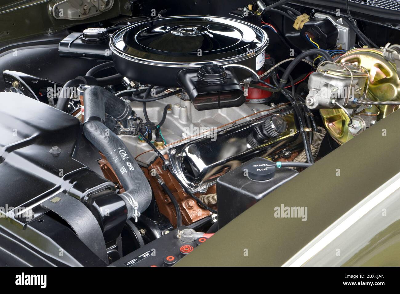 Jade Gold 1968 Oldsmobile 4-4-2 Coupe per le vacanze Foto Stock