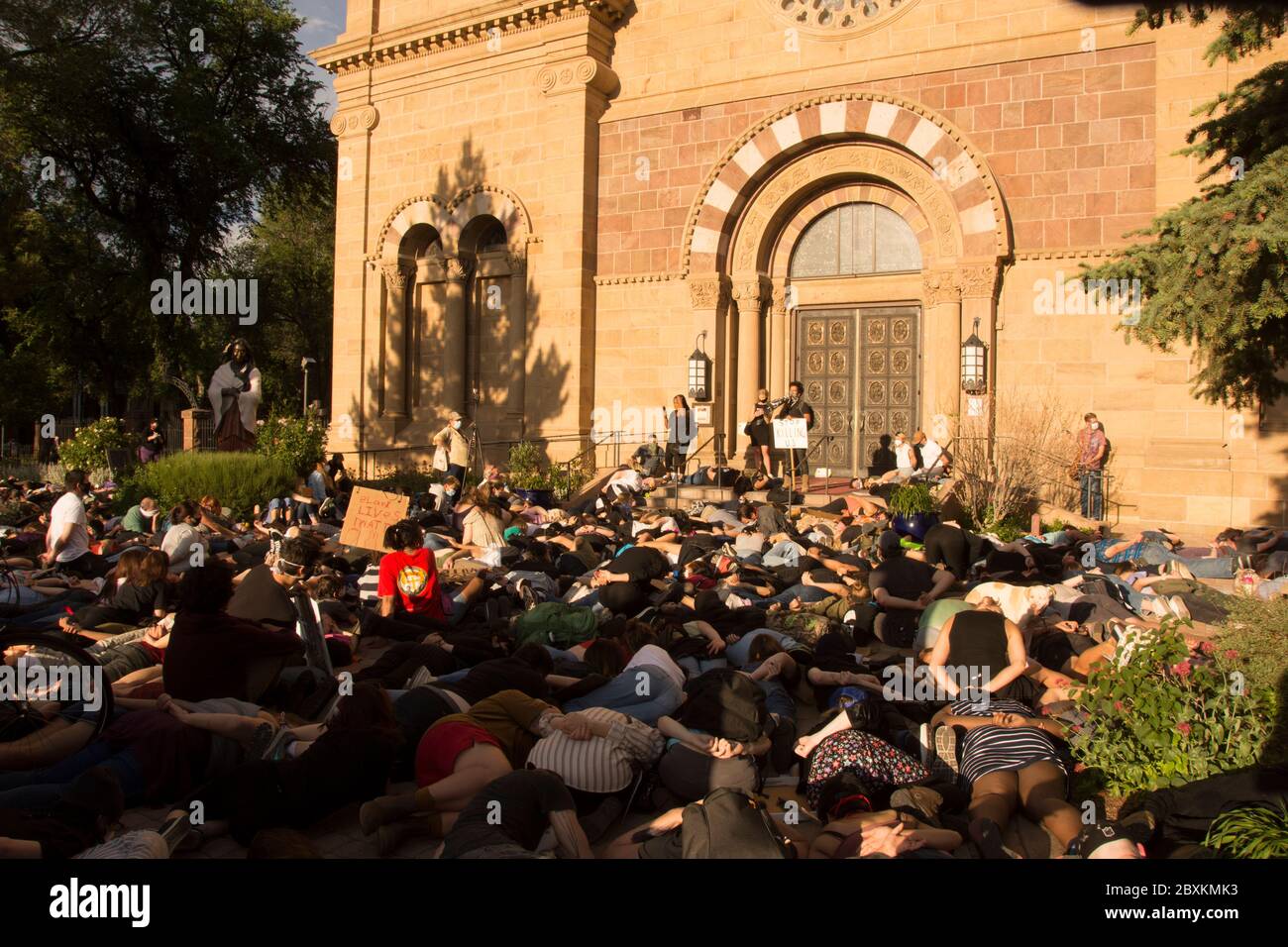 Dimostrazione di protesta di George Floyd Foto Stock