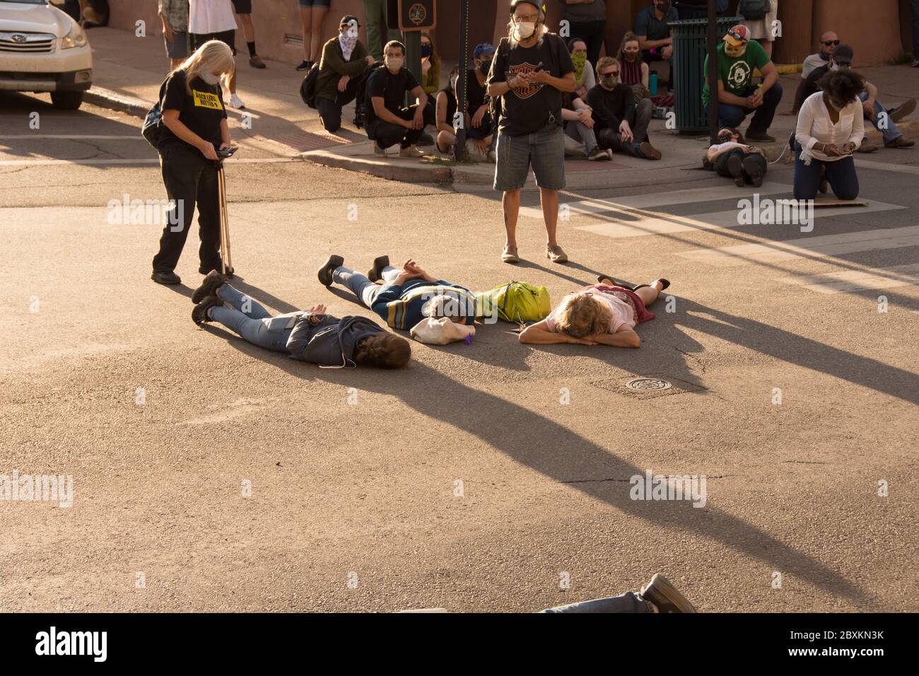 Dimostrazione di protesta di George Floyd Foto Stock