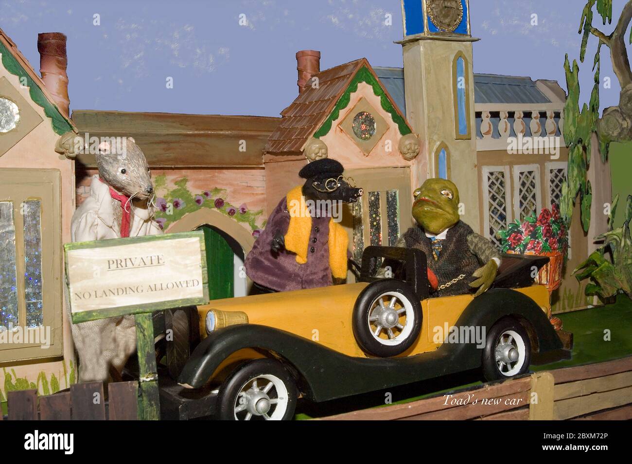 Scene dal vento nel libro dei bambini dei Willows - Auto nuova del Toad Foto Stock