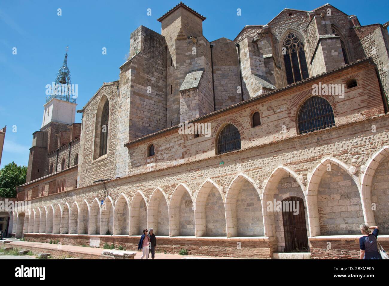 Eindrücke aus der Altstadt von Perpignan, Hauptstadt der Region Pyrénées-Orientales Foto Stock