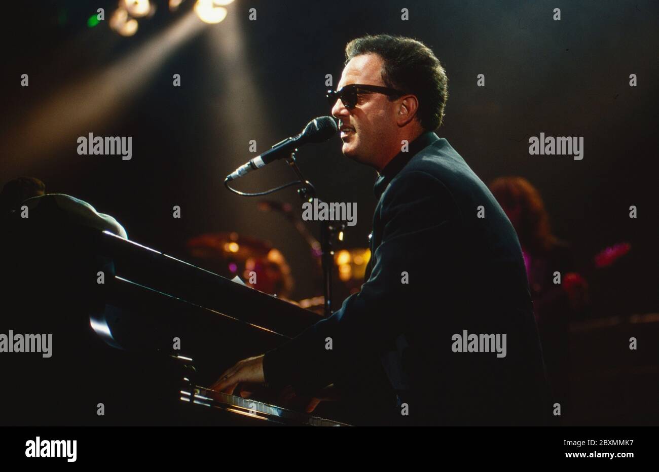 Billy Joel in concerto, Amburgo, Germania 1990. Foto Stock
