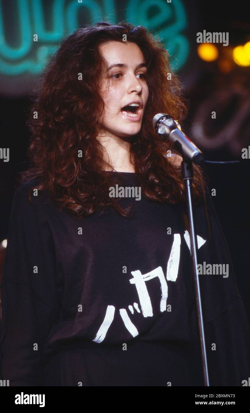 Die Spielbude, Unterhaltungsshow, Deutschland 1982 - 1989, Gaststar: Italienische Sängerin Giorgia Todrani Foto Stock