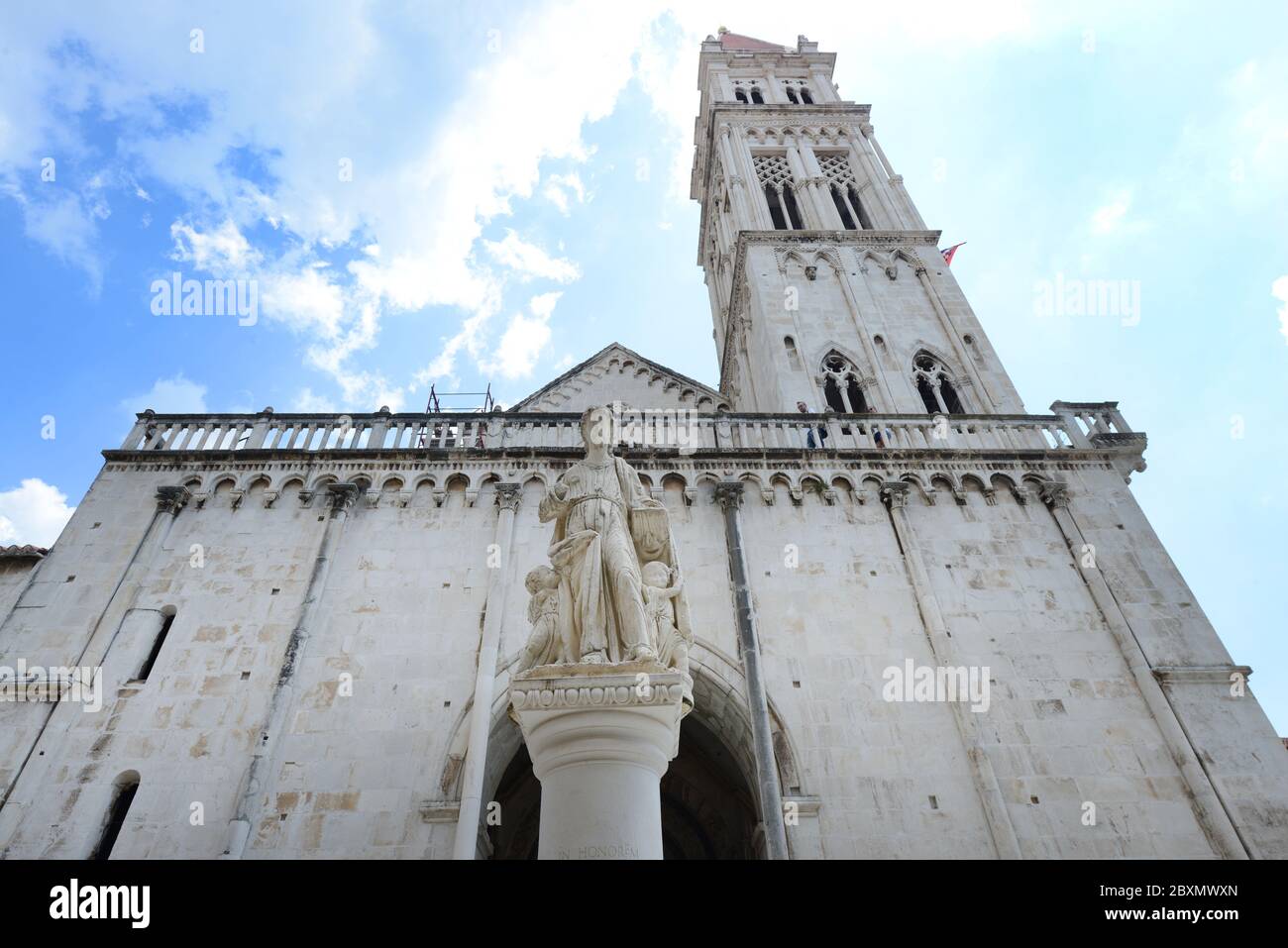 Cattedrale di San Lorenzo a Trogir, Croazia. Foto Stock