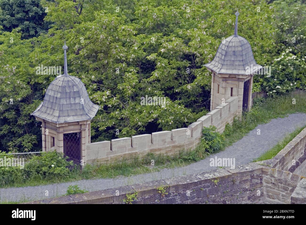 Guarda le torri Hohenasperg Foto Stock