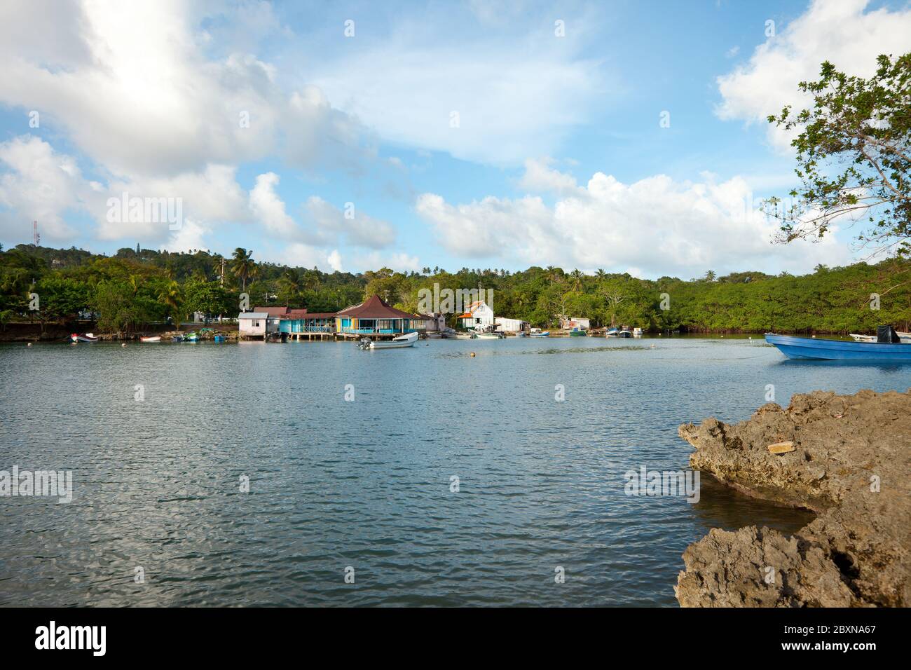 La baia chiamata El Cove a San Andres Island, Colombia, Sud America Foto Stock