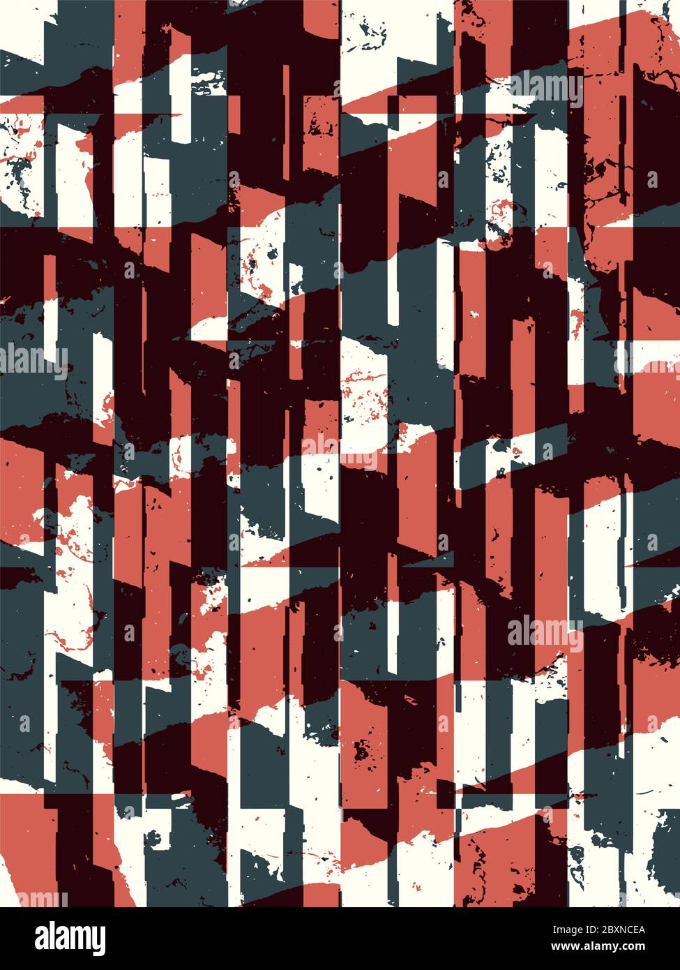 Abstract Vector grunge background. Composizione di colori irregolare di elementi grafici. Illustrazione Vettoriale