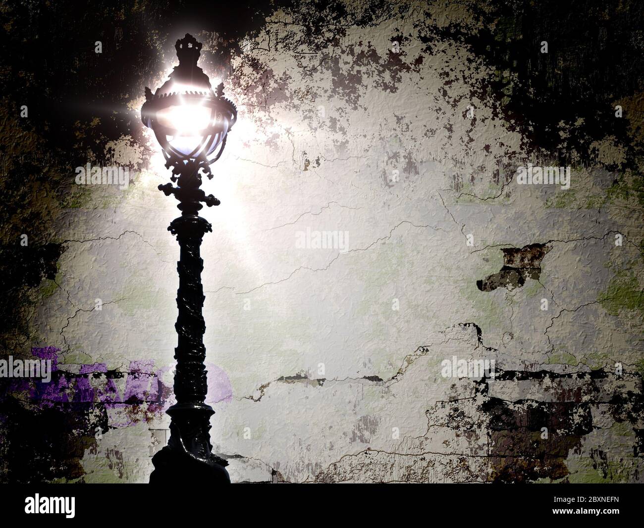 Parete di pubblicità Foto Stock