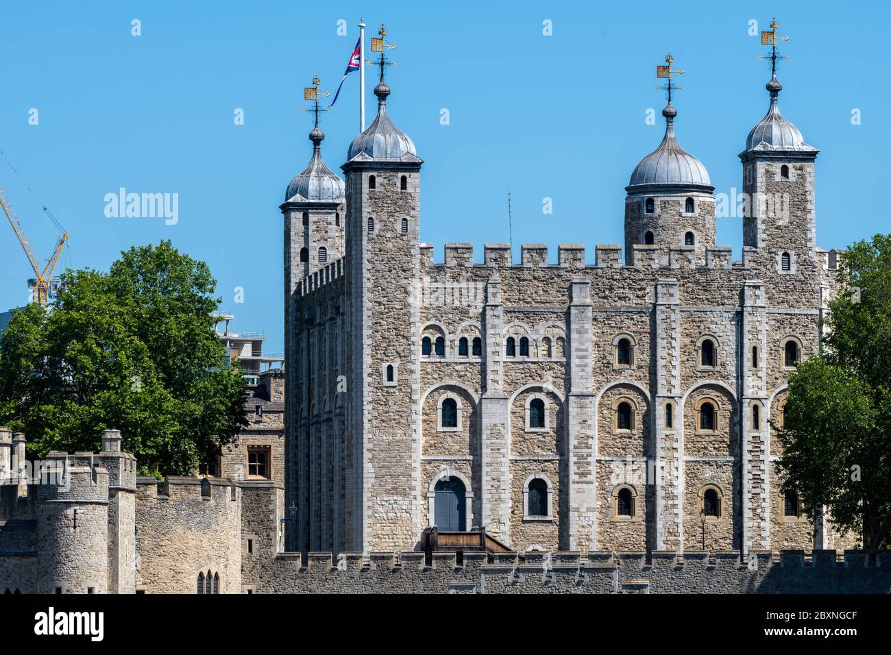 La Torre di Londra. Inghilterra, Regno Unito. Una popolare attrazione turistica e casa dei Gioielli della Corona. Foto Stock