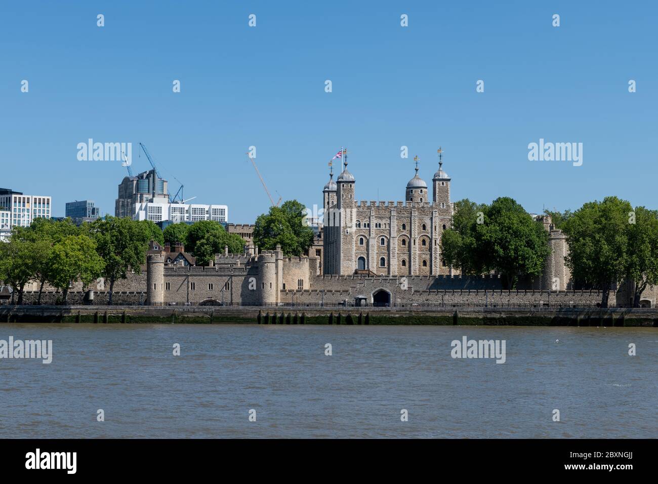 La Torre di Londra. Inghilterra, Regno Unito. Una popolare attrazione turistica e casa dei Gioielli della Corona. Foto Stock