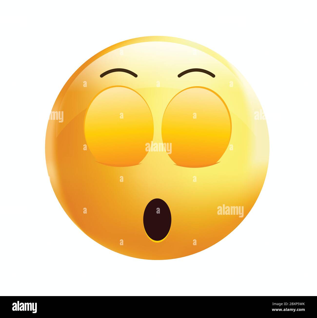 Emoticon di alta qualità isolato su uno sfondo bianco.maschera addormentata emoji.giallo viso smiley emoji sleeping.popular elemento chat. Illustrazione Vettoriale