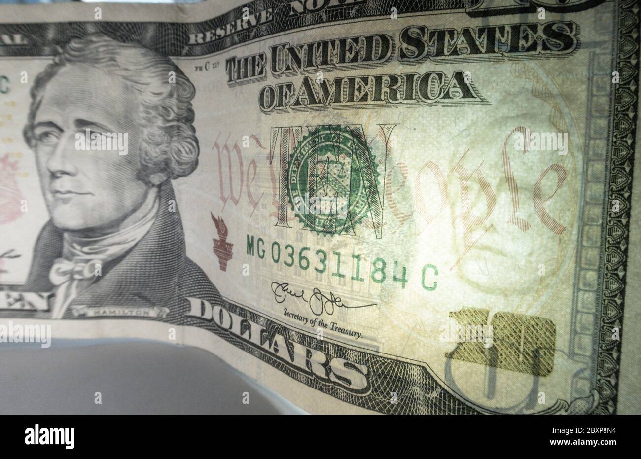Primo piano della valuta degli Stati Uniti, USA Foto Stock