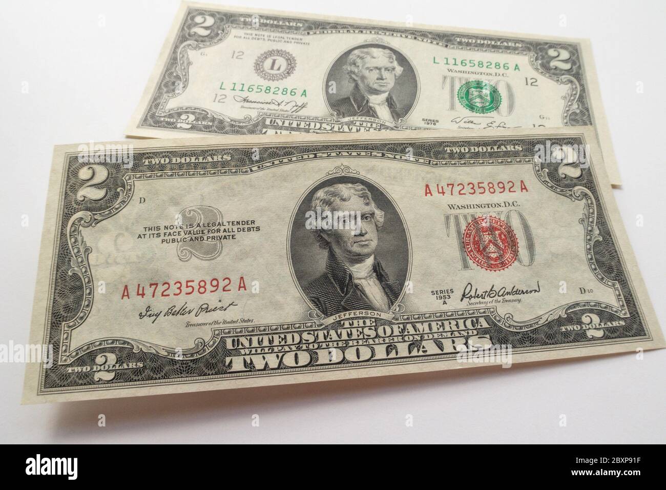 Primo piano della valuta degli Stati Uniti, USA Foto Stock