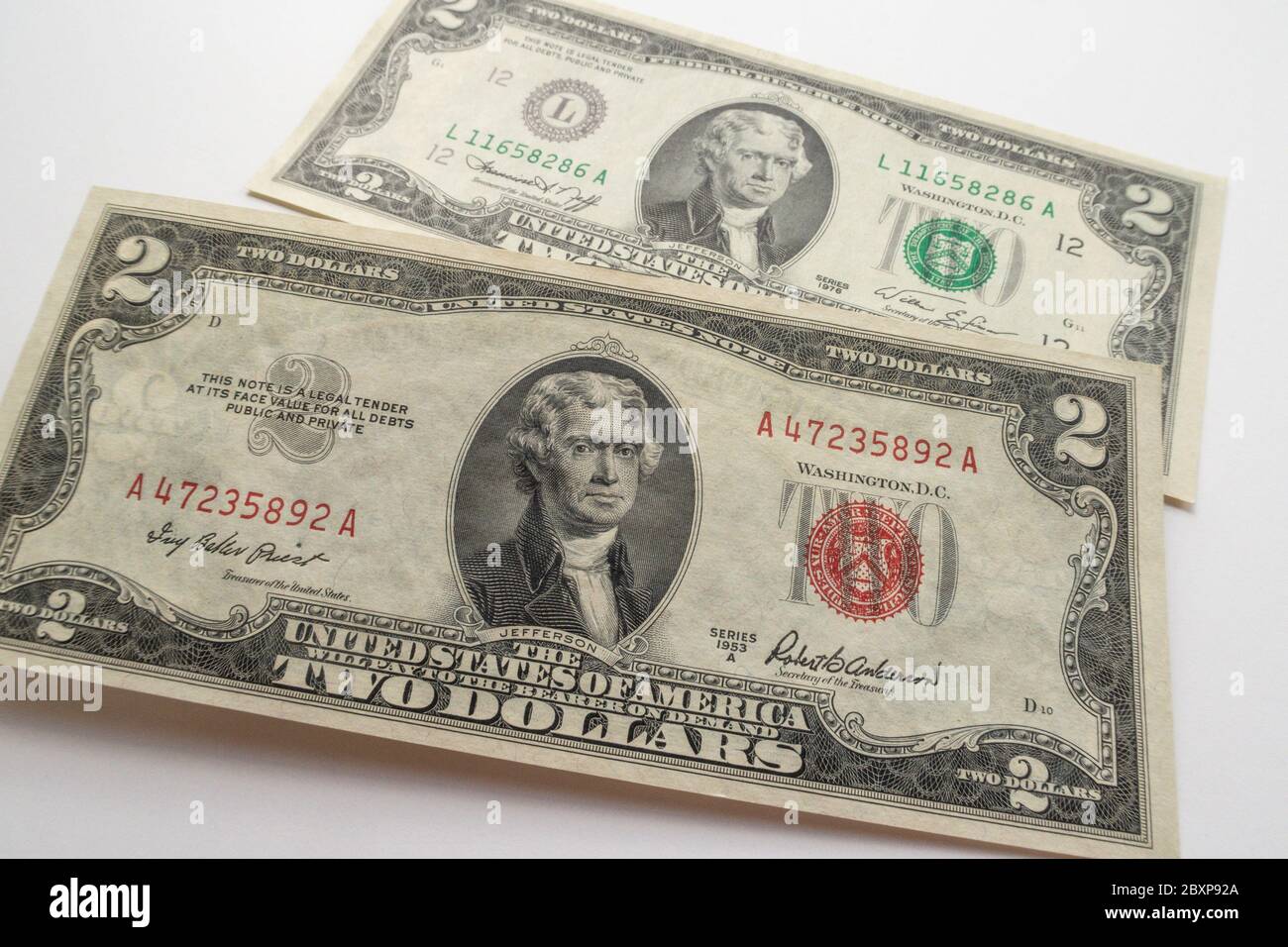 Primo piano della valuta degli Stati Uniti, USA Foto Stock