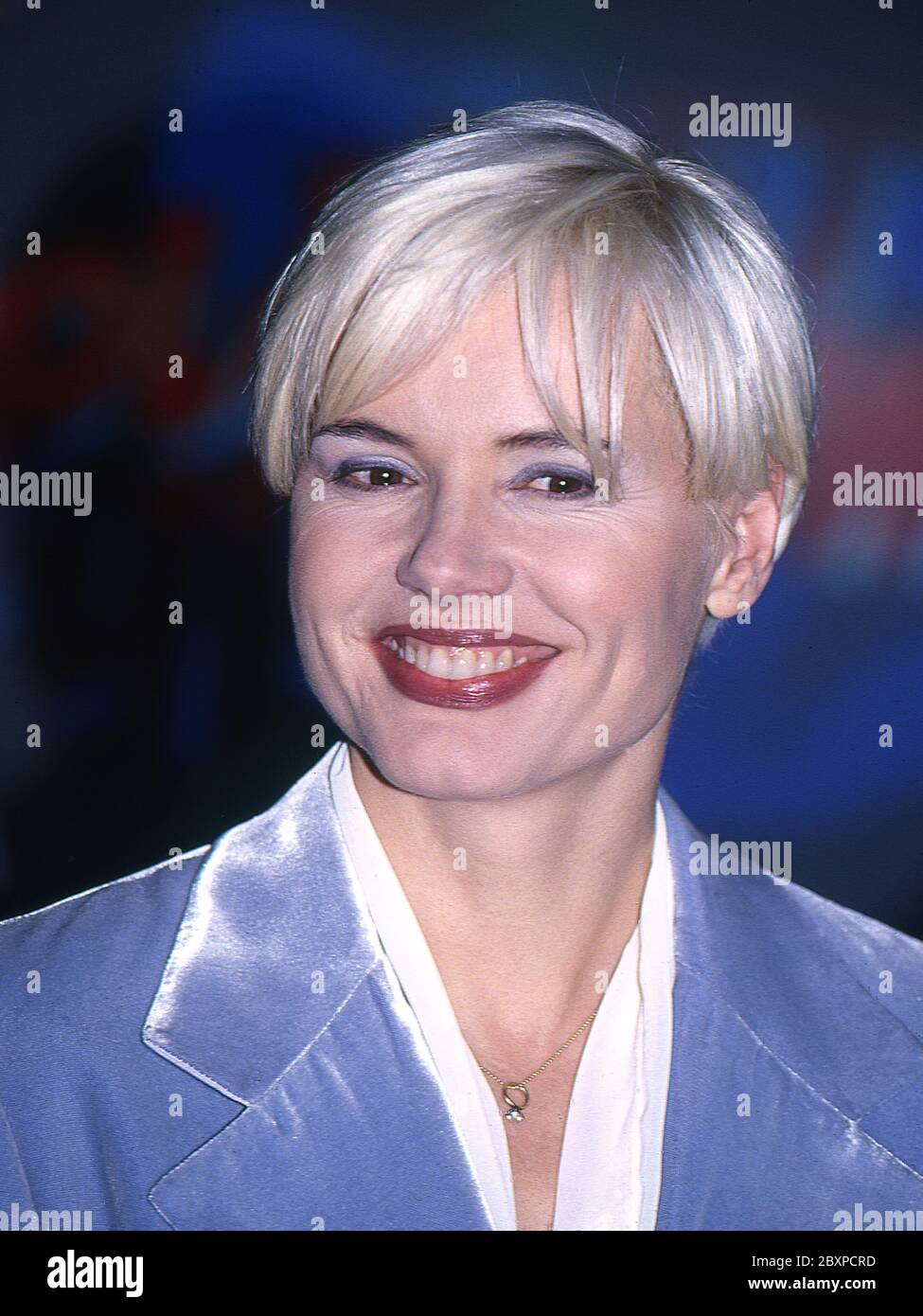 L'attrice e attivista americana Geena Davis a Londra 1996 Foto Stock