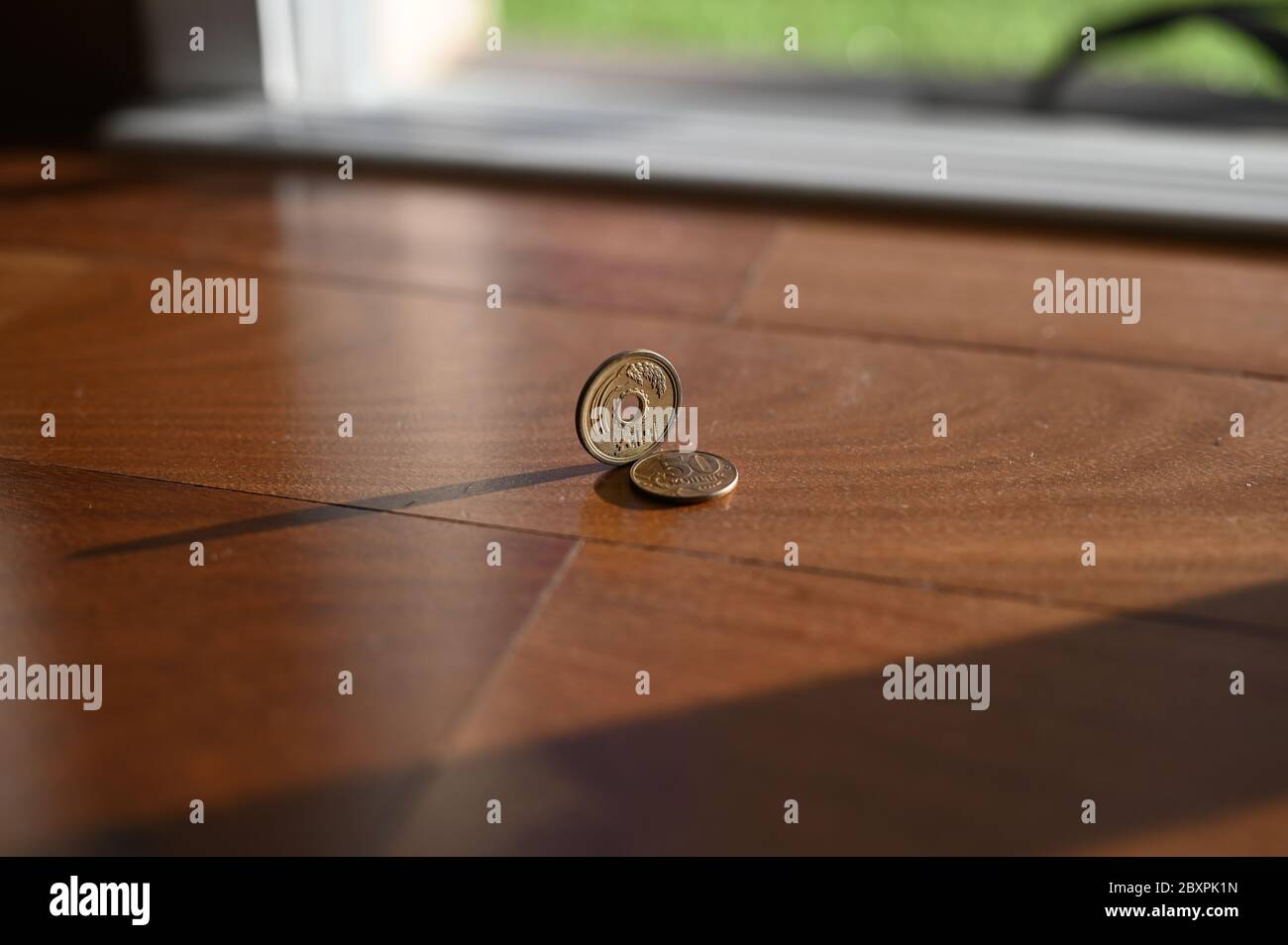 Monete di denaro Foto Stock