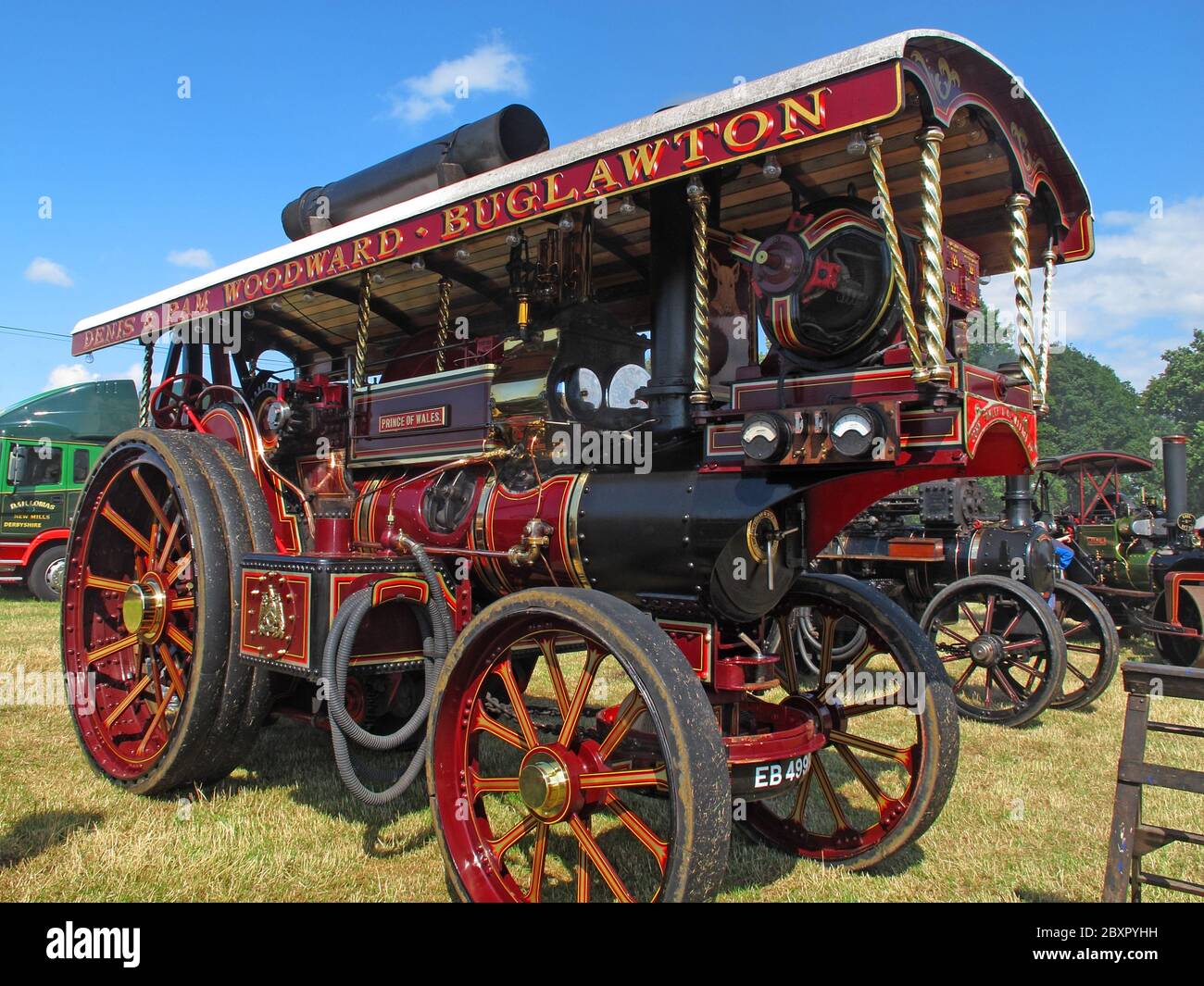 EB4999, trattore Showmans, Denis & Pam Woodward, BugLawton Foto Stock