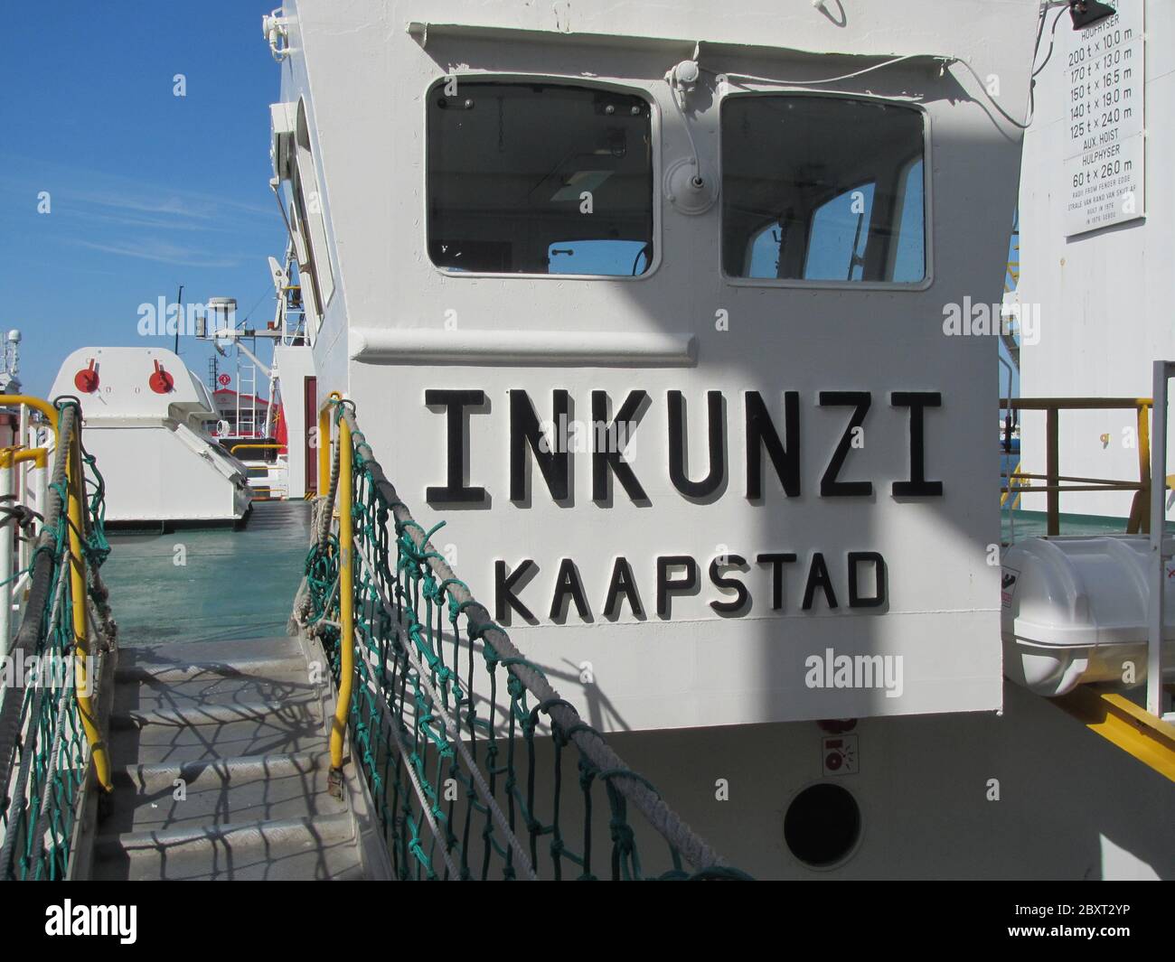 Gru galleggiante Inkunzi Foto Stock