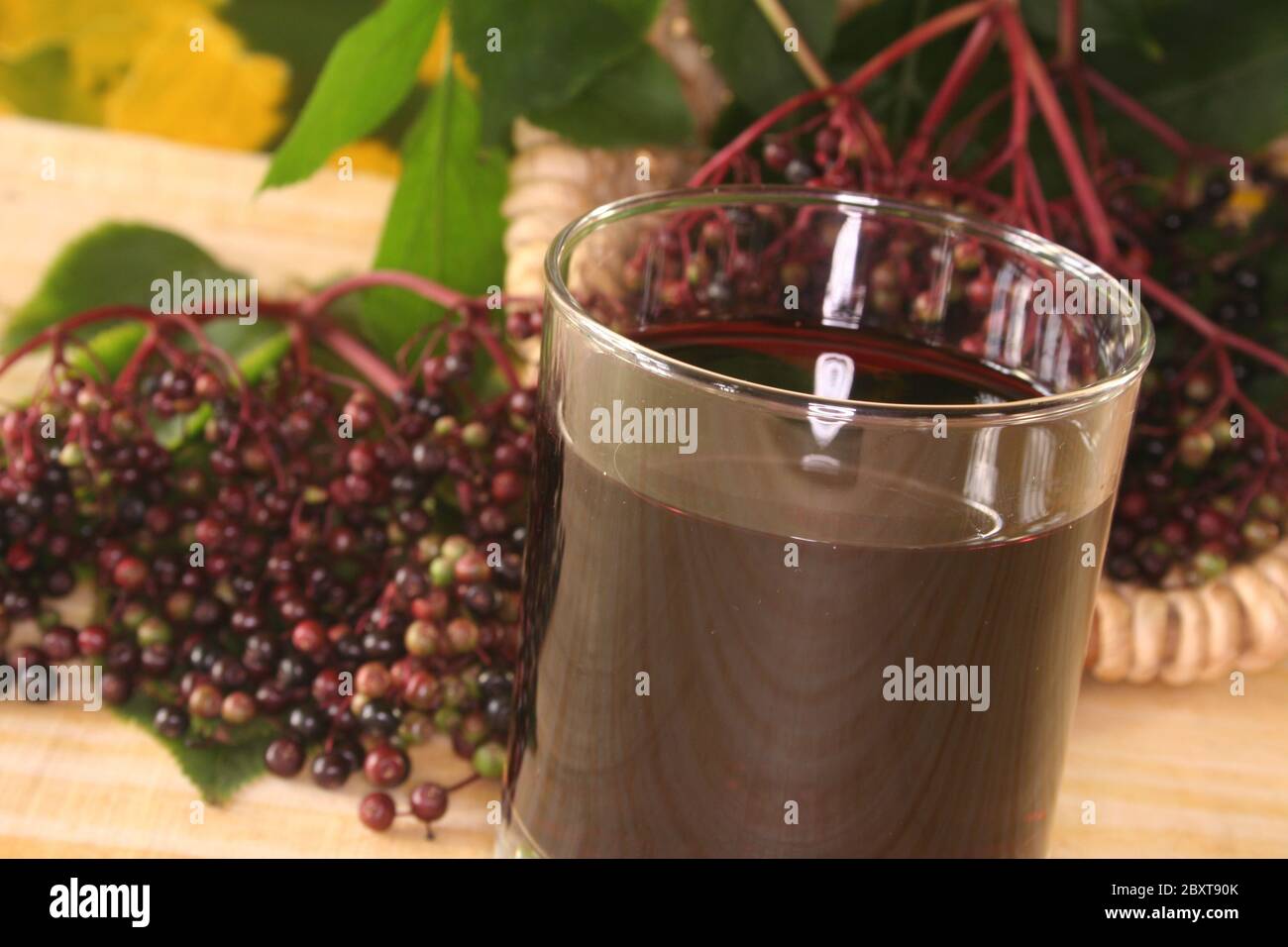 Succo di sambuco Foto Stock