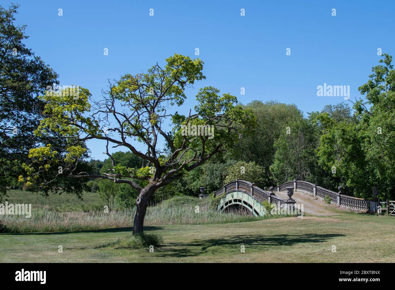 Culford School Bridge Foto Stock