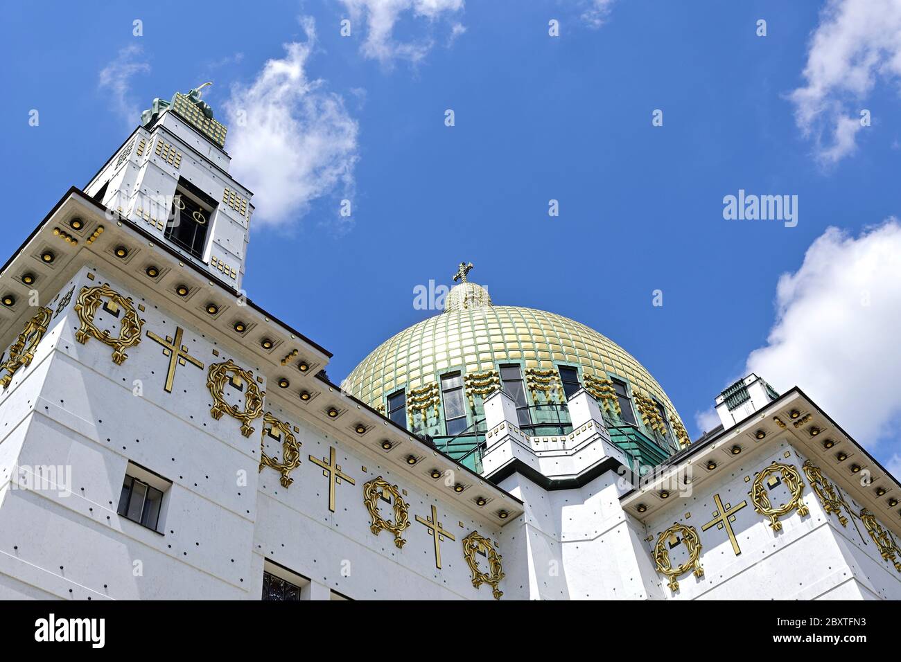 Vienna, Austria. La chiesa presso lo Steinhof di otto Wagner Foto Stock